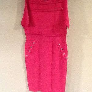 'SHEER STRIPE SHORT SLEEVE KNITTED DRESS"  by  Karen Millen